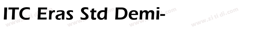 ITC Eras Std Demi字体转换